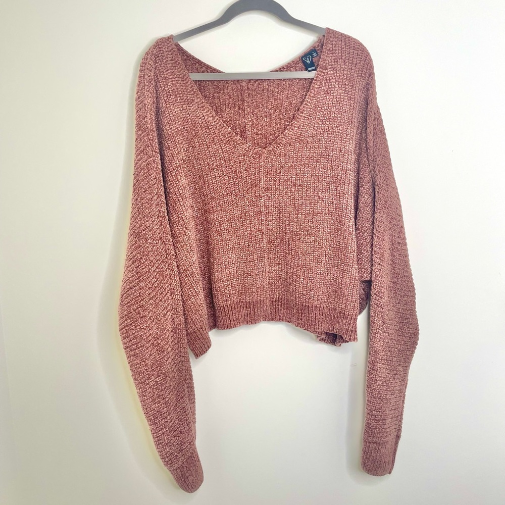 WINDSOR VELVET RUST SWEATER (SIZE L)